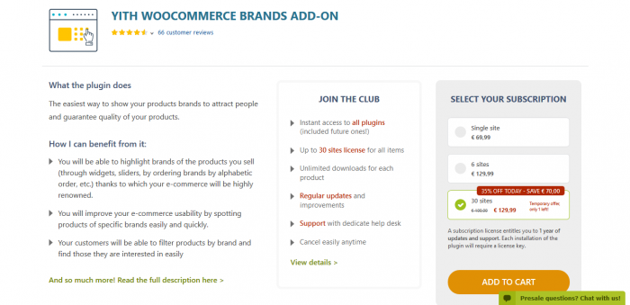 YITH WooCommerce Brands Add-On Premium