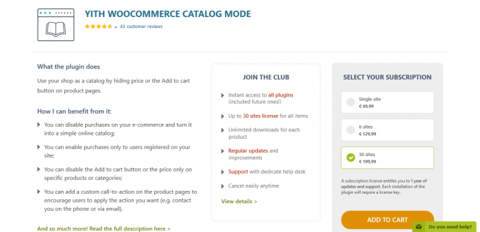 YITH WooCommerce Catalog Mode Premium