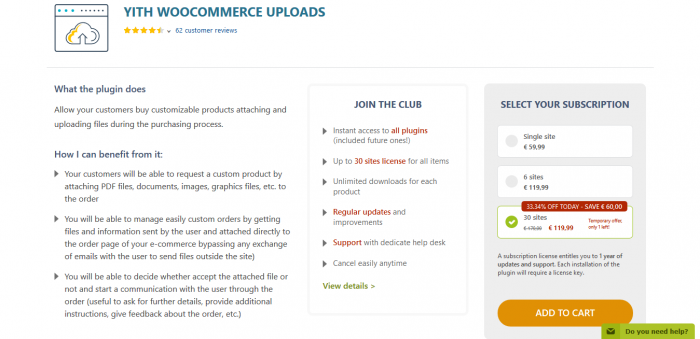 YITH WooCommerce Uploads Premium