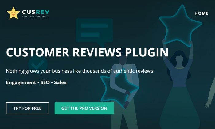 Customer Reviews For WooCommerce Pro – By Cusrev