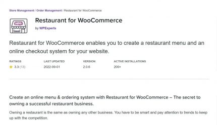 Restaurant For WooCommerce By WPExperts
