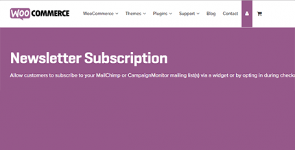 WooCommerce Newsletter Subscription