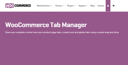 WooCommerce Tab Manager