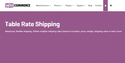 WooCommerce Table Rate Shipping