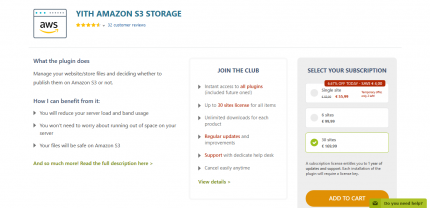 YITH Amazon S3 Storage Premium