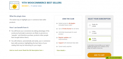 YITH WooCommerce Best Sellers Premium