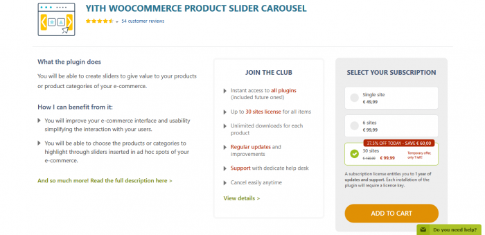 YITH WooCommerce Product Slider Carousel Premium