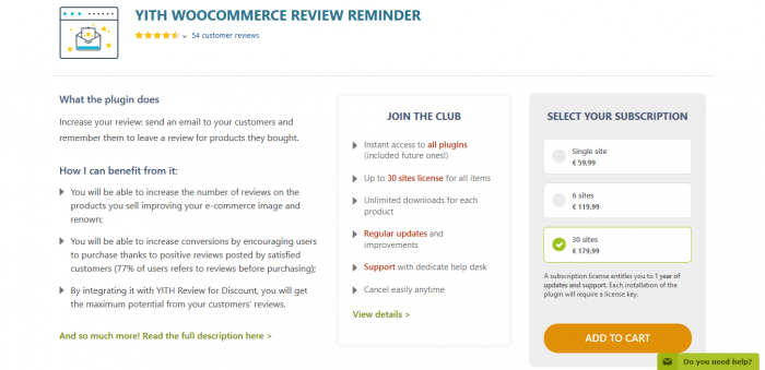 YITH WooCommerce Review Reminder Premium