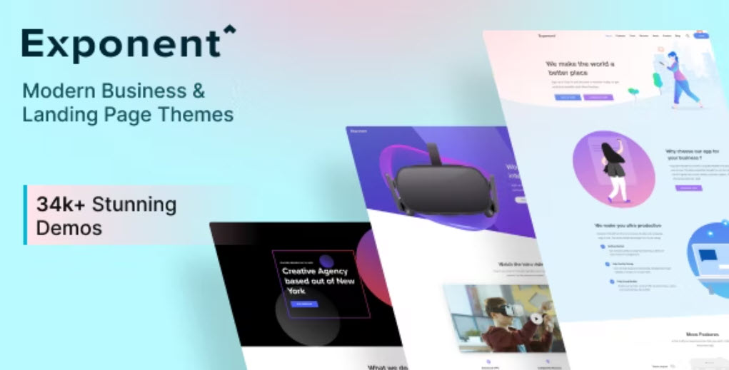 Exponent – Modern Multi-Purpose Business theme