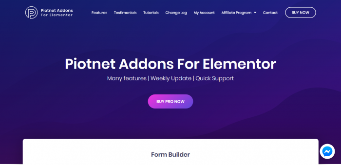 PAFE Piotnet Addons For Elementor Pro