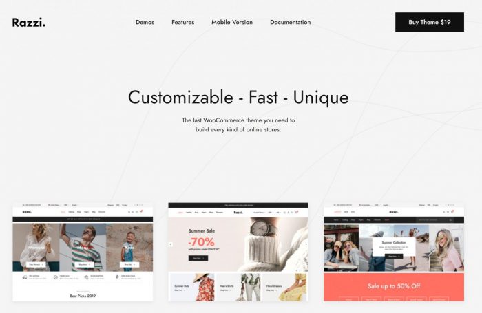 Razzi – WooCommerce WordPress Theme