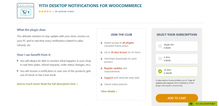 YITH Desktop Notifications For WooCommerce Premium