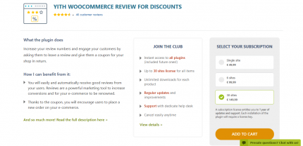 YITH WooCommerce Review For Discounts Premium