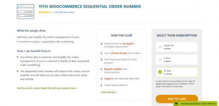 YITH WooCommerce Sequential Order Number Premium