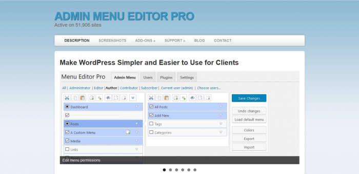 Admin Menu Editor Pro With All Addons