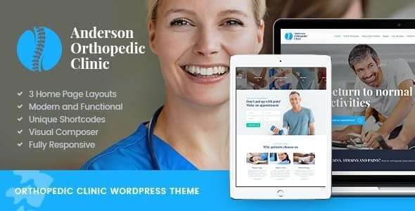Anderson – Orthopaedic/Medical WordPress Theme