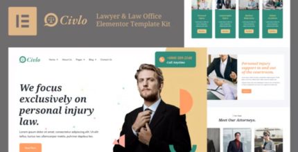Civlo – Lawyer & Law Office Elementor Template Kit