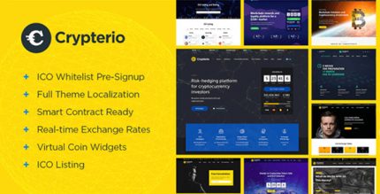 Crypterio – Cryptocurrency WordPress Theme