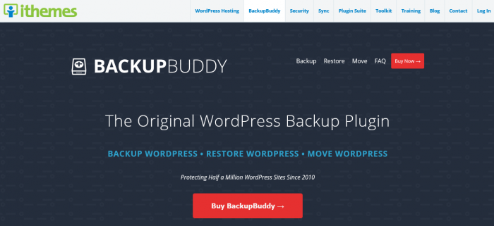 IThemes BackupBuddy WordPress Plugin