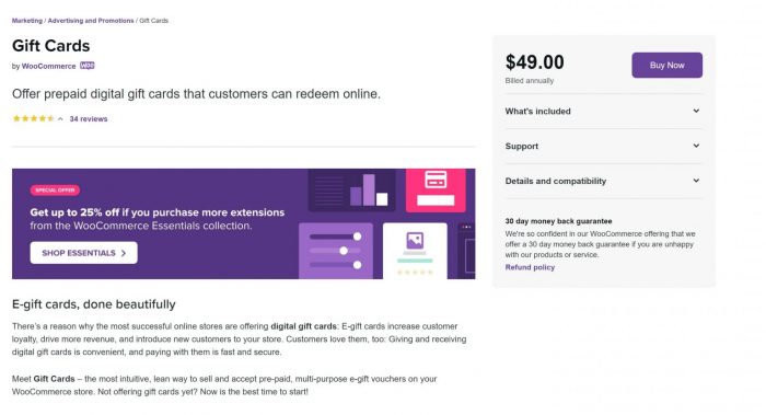 Woocommerce Gift Cards – WordPress Plugin