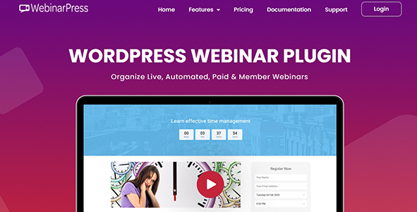WebinarPress Pro – All in one Webinar Plugin for WordPress