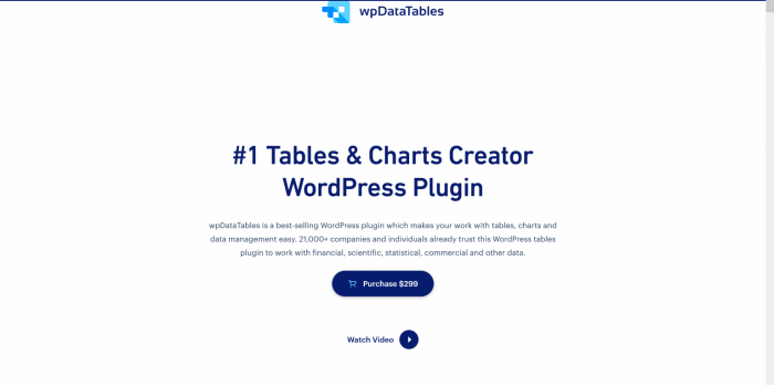 WpDataTables – Tables And Charts Manager