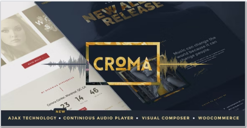 Croma - Music WordPress Theme with Ajax and Continuous Playback