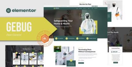 Gebug – Pest Control Service Elementor Template Kit