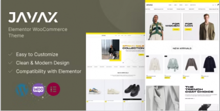 Javax - Elementor WooCommerce theme