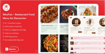 WooFoo – Restaurant Food Menu for Elementor