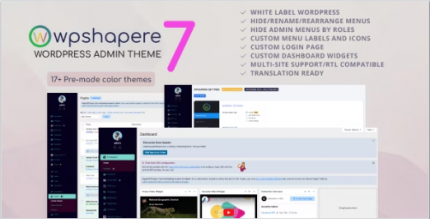 WPShapere – WordPress Admin Theme