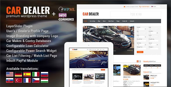 Car Dealership Automotive WordPress Theme
