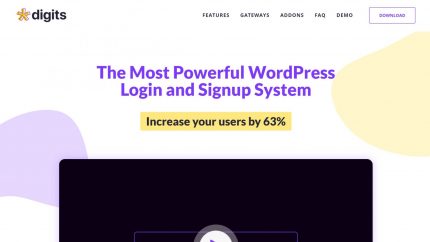 Digits – WordPress Number Signup And Login