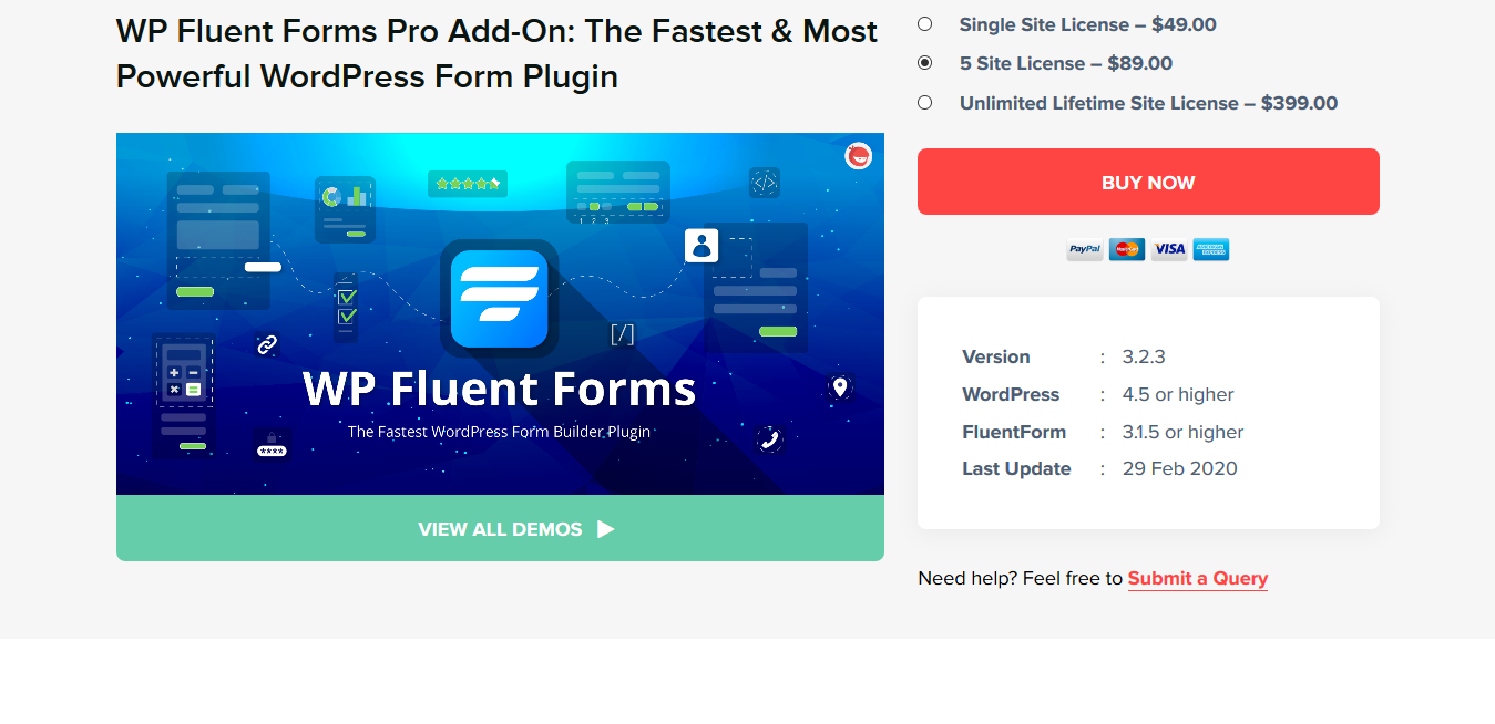 WP Fluent Forms Pro - WordPress Form Plugin