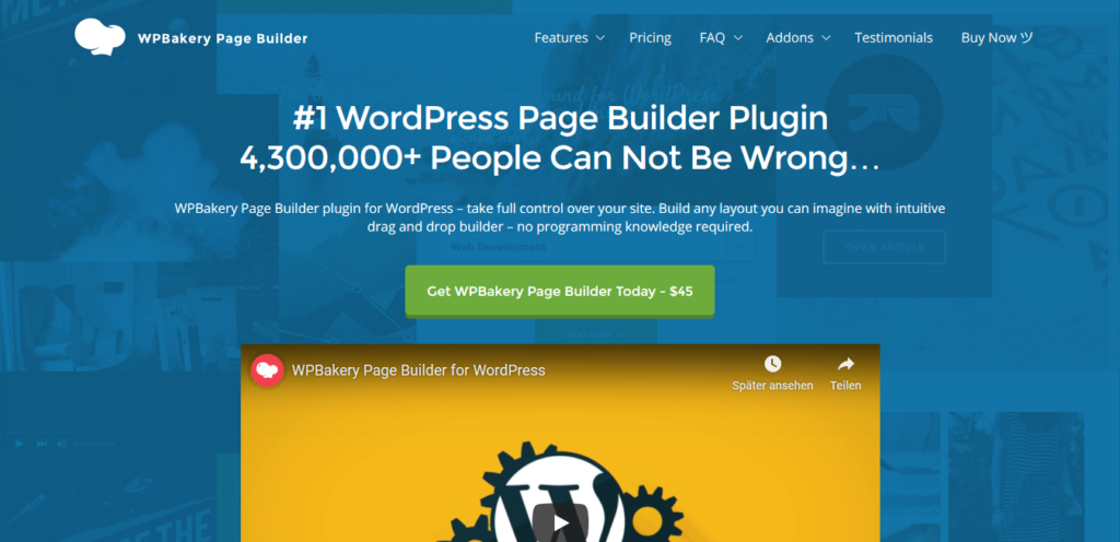 WPBakery Page Builder : WordPress Page Builder Plugin
