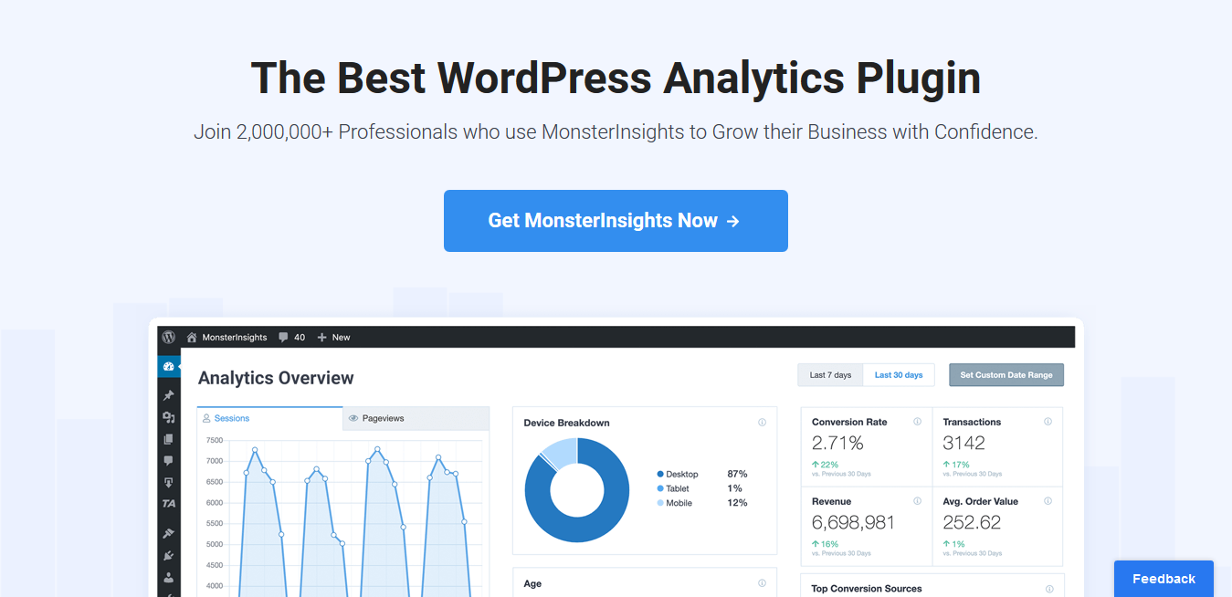 WordPress Plugin MonsterInsights Pro