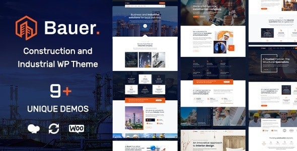 Bauer Construction and Industrial WordPress Theme