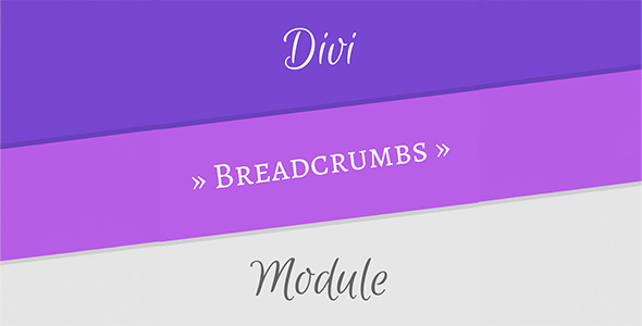 Divi Breadcrumbs Module