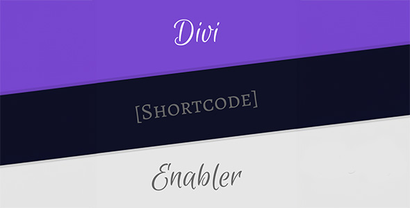 Divi Shortcode Enabler