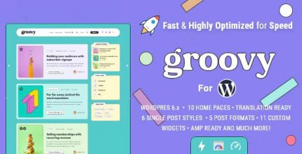 Groovy – Modern & Lightweight Blog for WordPress