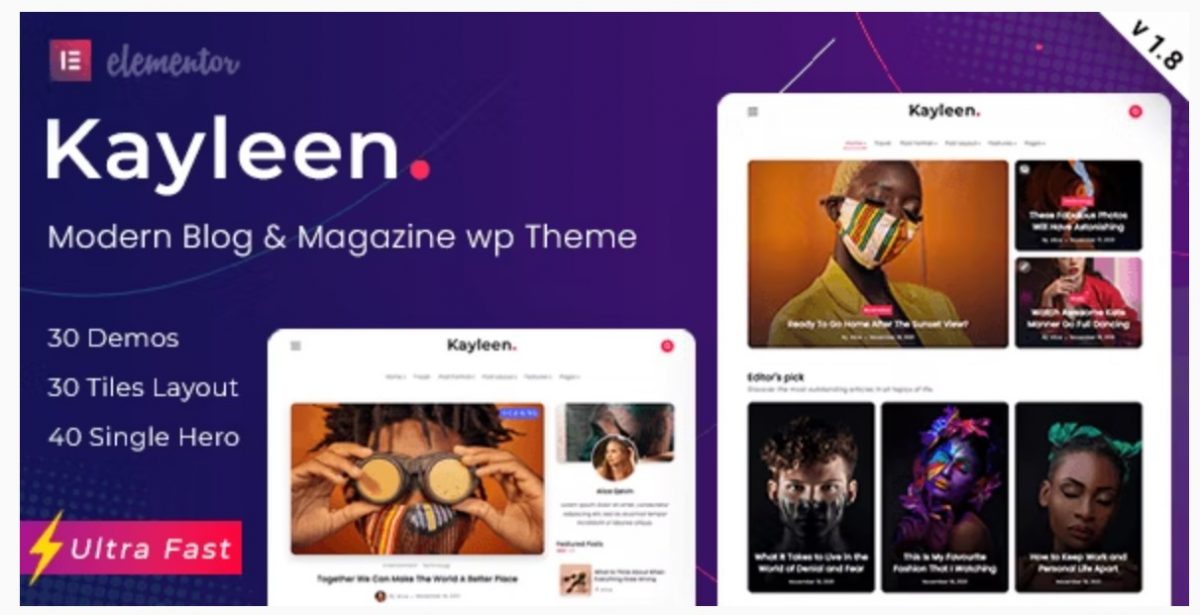 Kayleen – Magazine WordPress Theme