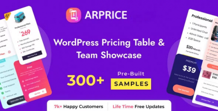 ARPrice – Responsive WordPress Pricing Table Plugin