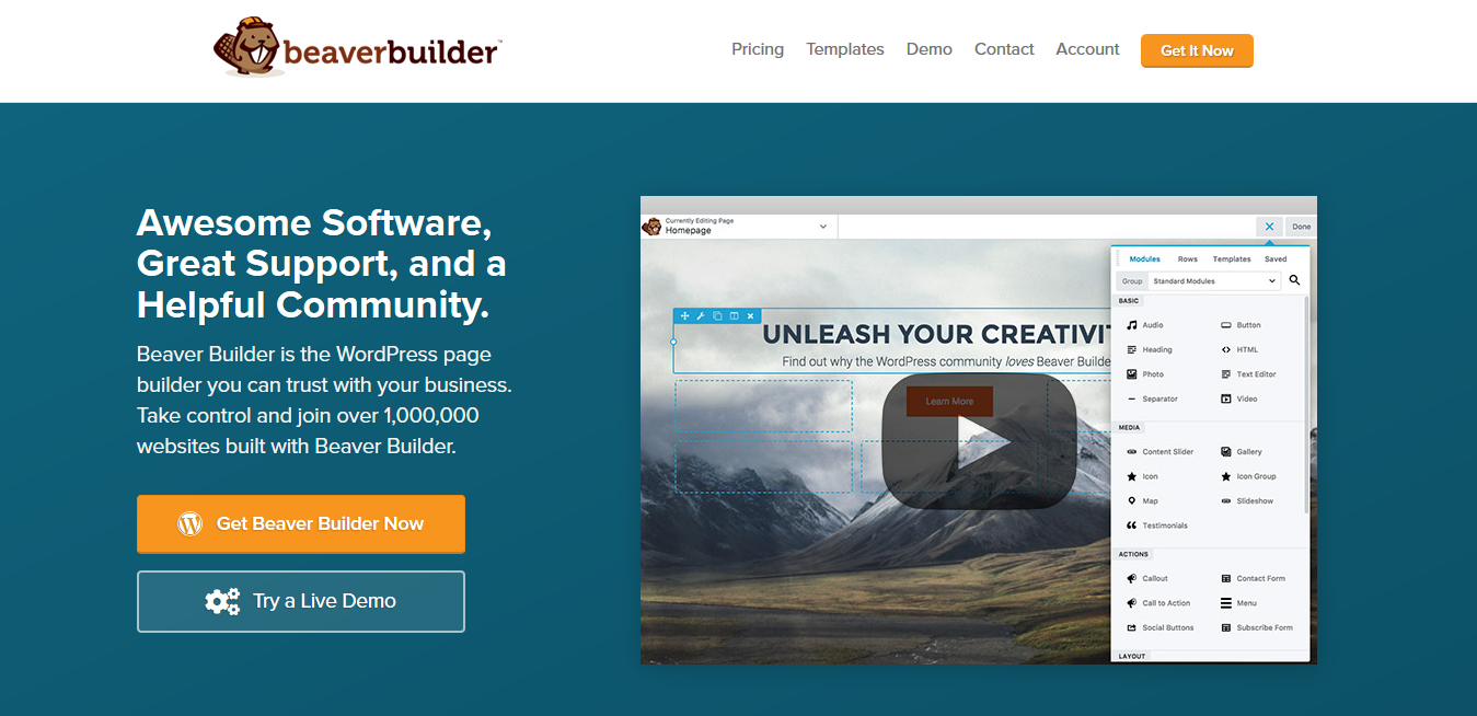 Beaver Builder Professional – Page Builder Plugin – CreativeSea