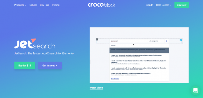 Crocoblock JetSearch – Top Elementor Search Plugin
