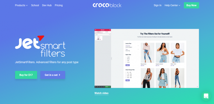 Crocoblock JetSmartFilters Plugin For Elementor