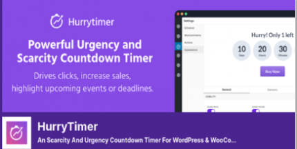 HurryTimer Pro WordPress Plugin
