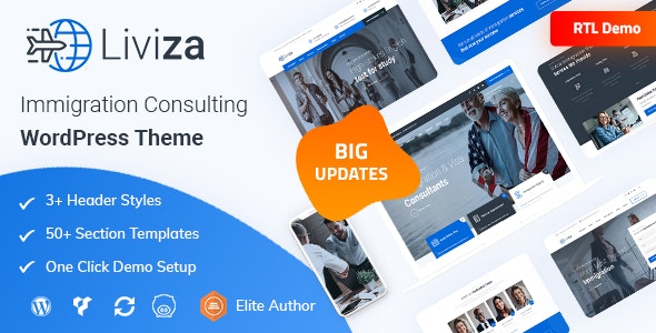 Liviza – Immigration Consulting WordPress Theme