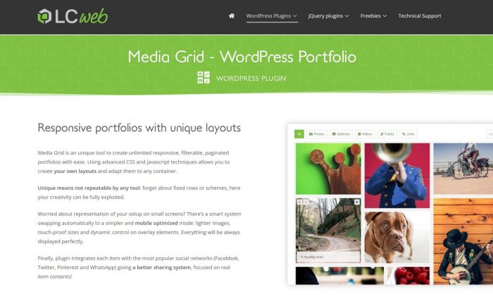 Media Grid – WordPress Responsive Portfolio