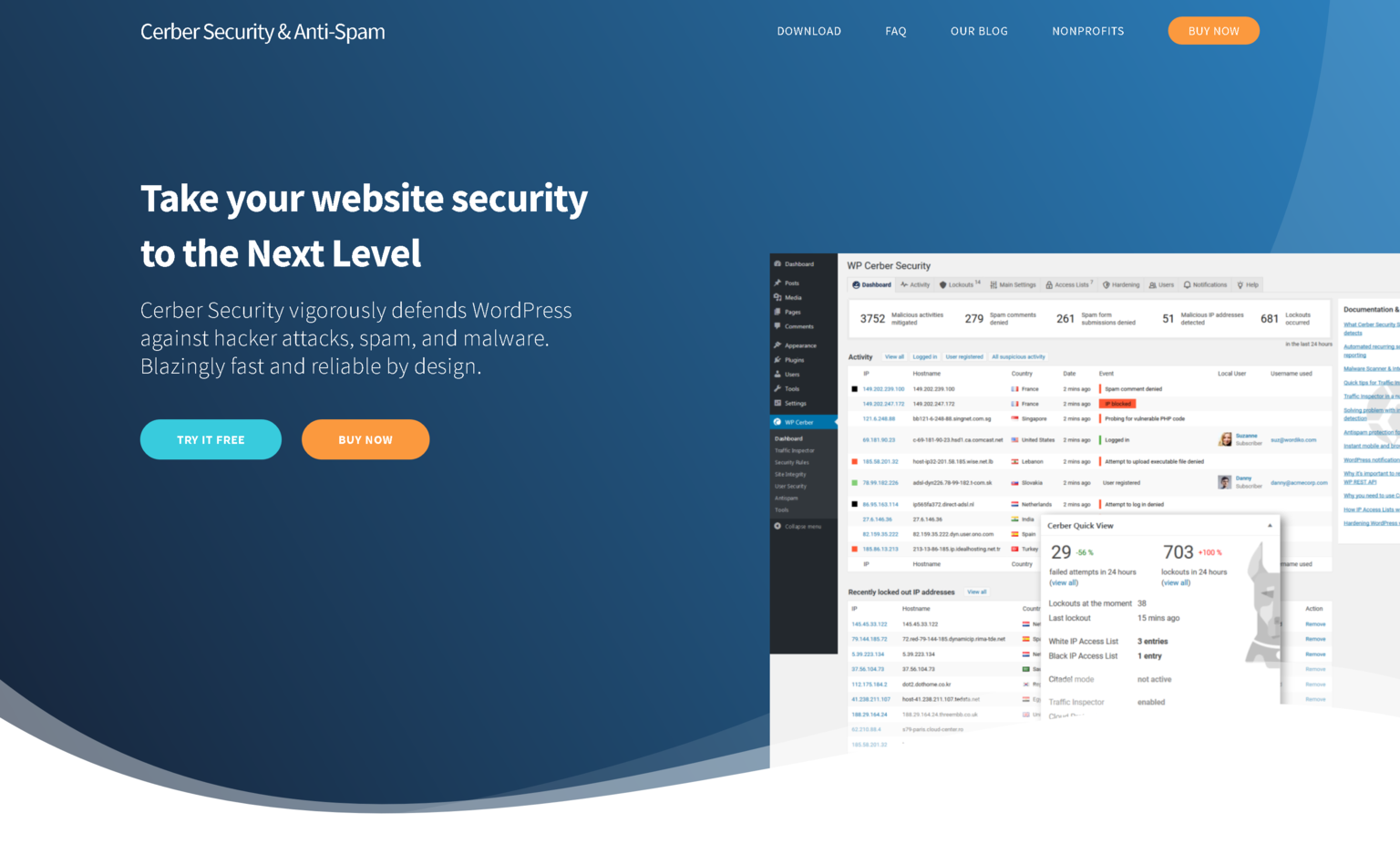 WP Cerber Security Pro – WordPress Plugin