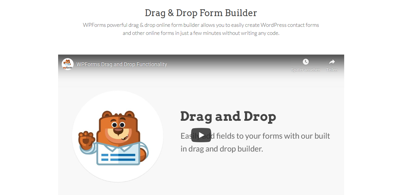 WPForms – Drag & Drop WordPress Form Builder